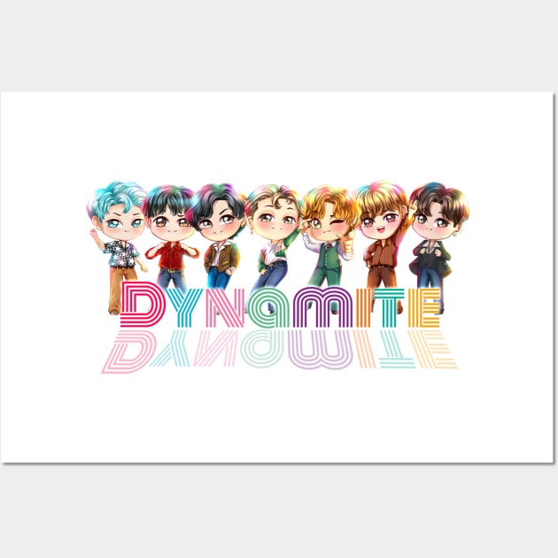 BTS Dynamite Wall Art by art4anj